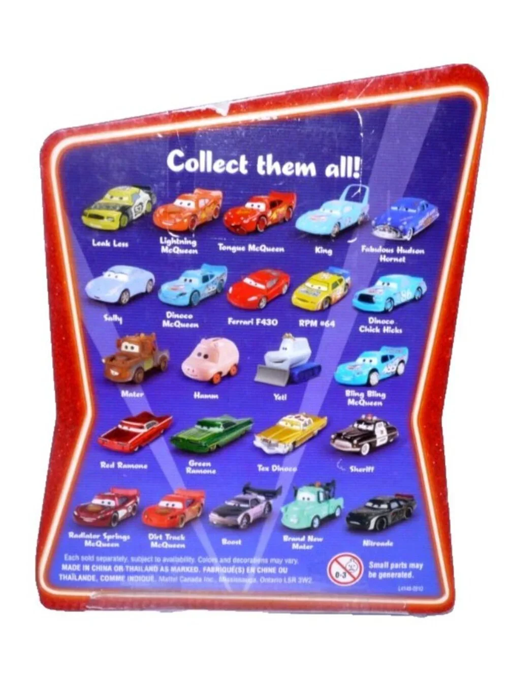 Disney Pixar Cars RPM #64 Supercharged toy car Mattel New, Package Damaged